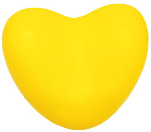 Toyvian Badewannenkissen Spa Nackendehnungskissen Gelbes Herzförmiges Kissen für Halswirbelsäule Anti Arm Massagekissen Polyurethan PU Schaum Ergonomisches Kurvendesign Stützkissen