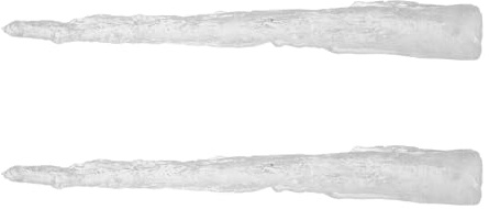 Garneck Realistische Eiszapfen Transparente Winterliche Hängedekoration 2 Stück aus Kunstharz Sicher zum Aufhängen als Weihnachts und Filmrequisite