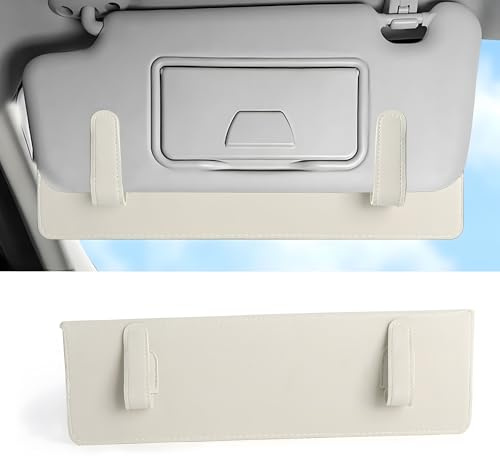 Extensión Visera Parasol Coche Interior Visera Ajustable Anti Reflejo de 38 cm para Parabrisas Delantero Acabado en Ante Suave, más protección Solar y Comodidad Durante la conducción