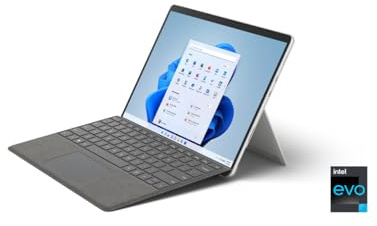 Microsoft Surface Pro 8 256 Go 33 cm (13) 11e génération de processeurs Intel® Core™ i5 8 Go Wi-Fi 6 (802.11ax) Windows 10 Pro Platine (Reconditionné)