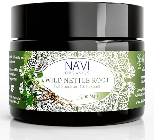 Na'vi Organics Wild Nettle Root Extract Powder - Wild harvested, Full Spectrum Powder, 90 g