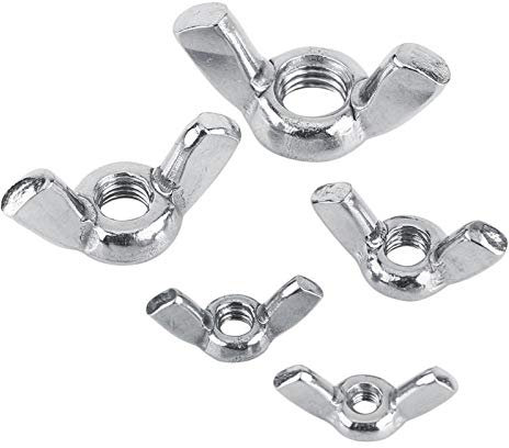 Xinrub Dado a Farfalla 10 Pezzi Dadi Ad Alette Wing Nuts Dadi DIN315 M3 M4 M5 M6 M8 Acciaio Inox SS316 Dadi Fissaggio Fastener (M8)