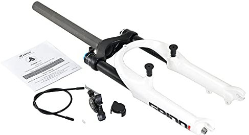 SPINNER Grind 20Inches Suspension Fork 50 mm 1 1/8Inches Remote Lockout, White, ST1650