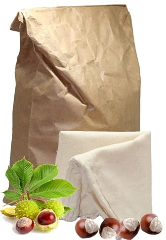 Rosskastanien-Granulat für Waschmittel 2,5kg inkl. Baumwoll-Waschbeutel