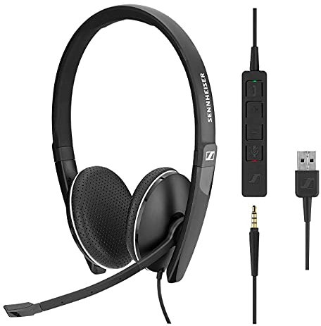 Sennheiser SC 165 - Auriculares mono USB 508317, color: negro