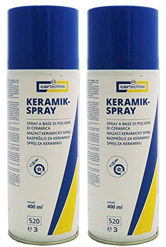 2x 400ml Cartechnic Keramikspray, Lubricante, Pasta de Montaje, Keramikpaste