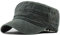 Yixda Unisex Vintage Military Army Flat Cap Verstellbare Baseballmütze Kappe (Armeegrün)