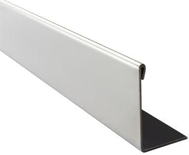 L-Edelstahlschiene Fliesenschiene Edelstahl V2A 2,5m 30mm glänzend L | Als Kantenschutz für sichtbare Außenecken und saubere Fliesenabschlüsse, 30mm Profilmaß, 2,5m, für 30mm Fliesenhöhe