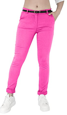 JOPHY & CO. Pantalón elástico para Mujer Chino con cinturón (cód. 3008)