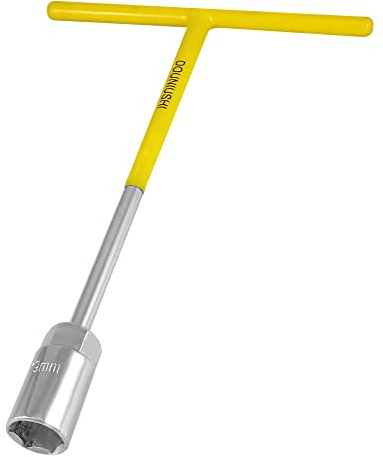 A ABSOPRO 19mm Sechskant-Steckschlüssel Gummi-T-Griff Schraubenschlüssel Handwerkzeug