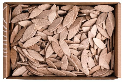 SOLID Flachdübel Holzdübel Größe 10 Kompatibel Mit Dübelfräse Lamellofräse 1000 Stück Verbindungsplättchen Aus Buchen Dübel Wie Lamello Holz Buchenholz Verbindungen