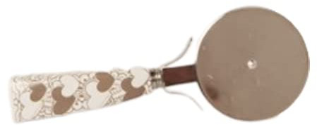 PuntoCasaStore Taglia Pizza Decoro Cuori H.15 CM con Scatola BOMBONIERA Idea Regalo