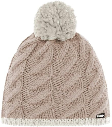 Eisbär Asteria Pompon Mütze White-Brushed Silver/br.Silver