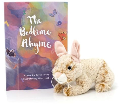 Carousel Home The Bedtime Rhyme Childrens Story Book: A beautifully illustrated Bedtime Fairytale to help send Children to Sleep & Plush Cuddly Bunny Rabbit Soft Toy For Boys & Girls
