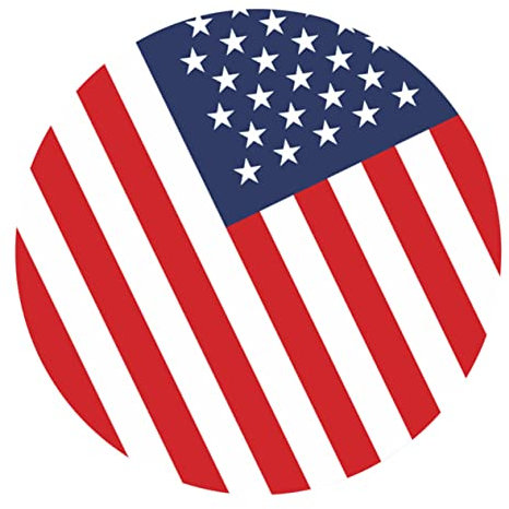 jojofuny Badezimmeraufkleber Aufkleber für die Badewanne Flagge der Vereinigten Staaten USA-Aufkleber wasserfester Bodenaufkleber runde bodenaufkleber runden Wandaufkleber schmücken 3d