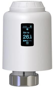 Desikixudy Zigbee 3.0 Tuya TRV Vanne de Radiateur Thermostatique Intelligente Contrôleur de Température Programmable WiFi pour Alexa Google Home Installation Facile Facile à Utiliser