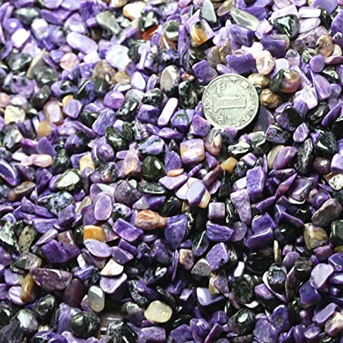 CZAOINCU Cristal Accessoires DIY Naturel Cristal Gravier Violet Dragon Cristal Gravier Paysage Pierre Ornement Particule Fish Tank Jardinage Décoration Collecte à Domicile (Color : 7-9mm/100g)