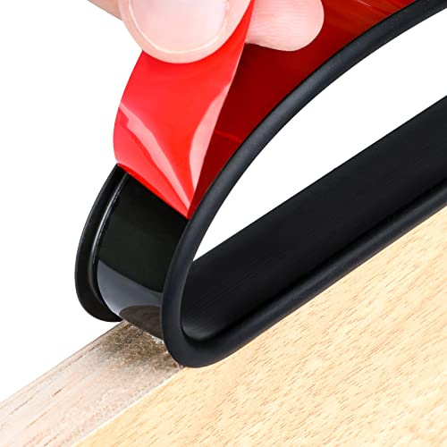 16 ft Flexible Self Adhesive Veneer Edge Banding Peel and Stick Veneer Edge Trim Collapsible Edge Guards (Black, 3/4 inch)