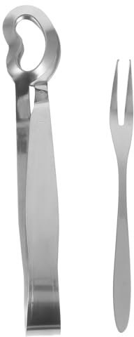 GRADENEVE Schneckenwerkzeug Aus Edelstahl Schneckenzange Und Grillklammer Für Küche Und Outdoor Lebensmittelzange Schnecken-essset