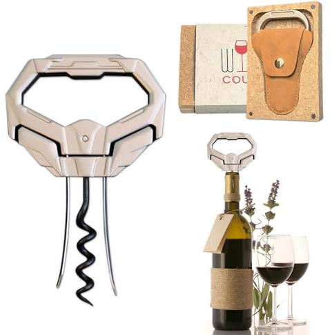 OHAANYY Tire-Bouchon Bilame Ouvre-Bouteille Design Diamant pour Vins Ancien | L'excellence pour grands crus. Ouvre-bouteille bilame haute précision. Extrait bouchons fragiles et anciens sans aucun casse
