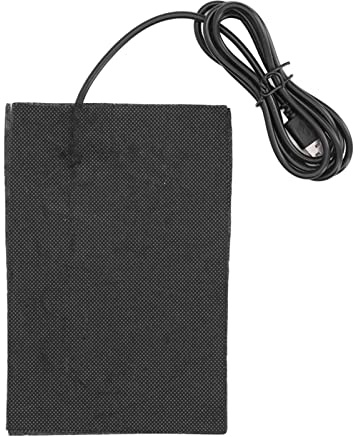 Naroote Tragbares Heizkissen, kabellos, USB, 10 x 15 cm, 60 °C, Kohlefaser, faltbar, Mehrzweck, für Zuhause und Büro