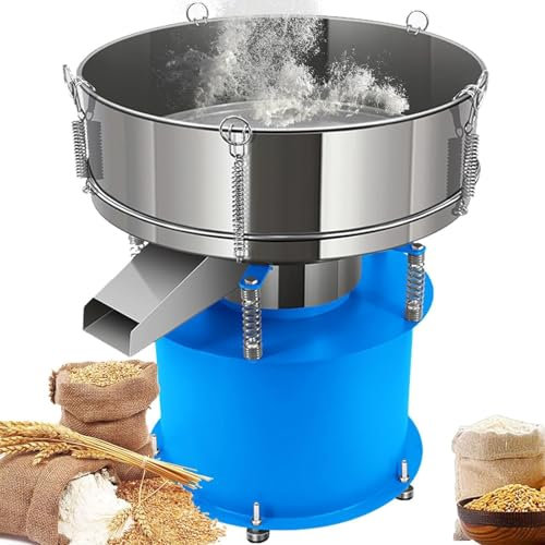 Coctelera De Tamiz Eléctrica, Máquina Tamizadora De Polvo Automática De 120 W Con 2 Pantallas, Frecuencia De Vibración De 1000 N/min, Descarga Rápida De Material, Para Filtrar Polvo, Partículas