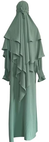 Fannyfuny Islam Kleidung Damen Lange Ärmel Abaya Mit Hijab Langarm Abendkleider Elegant Enges Kleid Cocktailkleid Hochzeitskleid Maxi Abaya Kaftan Mit Voller Länge Hijab Kleid