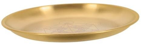 JOINPAYA Bandeja Decorativa para Velas con Forma de Pentagrama de Acero para Altar Cuenco Ritual Decoración Única para El Hogar para Prácticas Espirituales