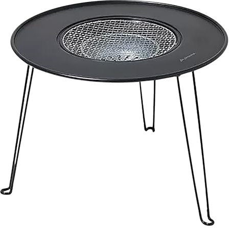 Table pliante ronde portable pour barbecue, pique-nique, camping, barbecue