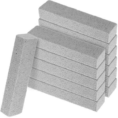 QWORK®12 pezzi pietra pomice per pulizia, per cucina, barbecue, bagno, servizi igienici, pedicure, piscina