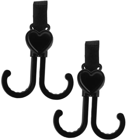 DECORNIJIA 2 Pezzi Gancio Essenziale Da Viaggio Per Clip Per Carrozzina Per Accessori Per Passeggini Clip Per Passeggino Per Borse Per Pannolini Moschettone Per Passeggino Gancio Per