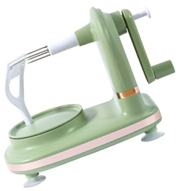Toyvian Pelador Manual de Frutas con Manivela Utensilio de Cocina Práctico y Resistente Acero Inoxidable y Abs para Manzanas y Melocotones Uso Doméstico y Profesional