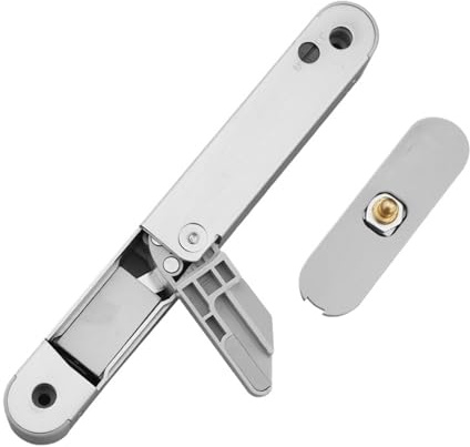 Chiudiporta silenzioso con ammortizzatore idraulico invisibile for interni domestici, tipo nascosto, in legno, artefatto di chiusura(Right)