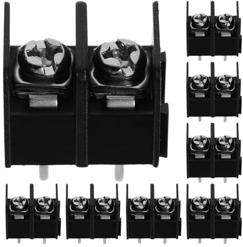 jojofuny Leiterplatten Schraubklemmenblock 50 Stück 2 Polig 7,62mm Rastermaß Elektrische Anschlussklemmen mit Schnellverbinder für Elektroinstallation und Verteiler