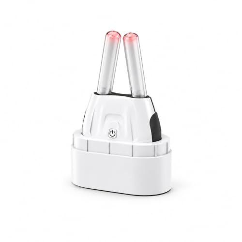 Dispositivo per terapia nasale a luce rossa, portatile, a infrarossi, per alleviare il naso nasale, sistema di pulizia integrato con luce blu nell'alloggiamento, design leggero per viaggi, casa e