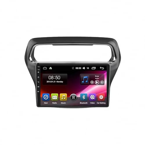 Radio Macchina Touch Screen per Ford Escort 2014-2016 Telecamera di Backup, Stereo Auto con Navigazione Gps, Controllo Vocale, Schermo Touch, Bluetooth, Mirror, 4 Nucleo 4G+64G
