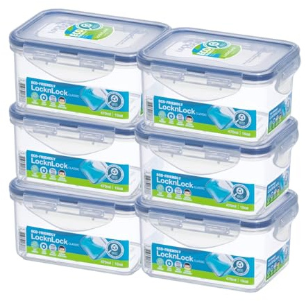 470ml Rectangular Food Container [Set of 6]