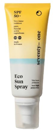 SeventyOne Percent | Eco Sun Spray SPF 50+ | Lait solaire très haute protection | UVA & UVB | Très résistante à l’eau | 100% Naturel | 100 ml