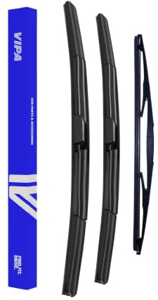 Vipa Car Parts Premium Wiper Blade Set | Fits: NISSAN NOTE E12 MPV (Aug 2013 to Apr 2018) | All-Weather Performance | Durable, Streak-Free Windshield Wipers | Easy Installation