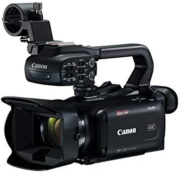 Canon XA40 Camcorder 4K (UHD Video Camera, 7.5 cm Touchscreen, 20x Optical Zoom, Large Wide Angle Range, Dual Pixel CMOS AF, 2 SD Card Slots, MP4 Video Recording) Black