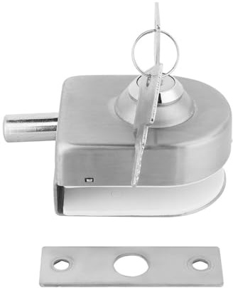 Broco Verre en acier inoxydable de verrouillage de porte pêne demi-tour pour Bureau, Maison, Salle de Bain D'épaisseur de Verre