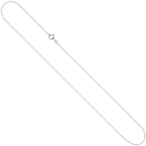 Jobo Damen Anker-Kette aus 14 Karat 585 Weißgold 1,3 mm 38 cm