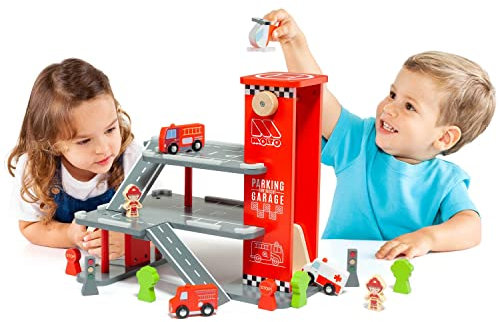 Parking Jouet en Bois Grand Parking Molto