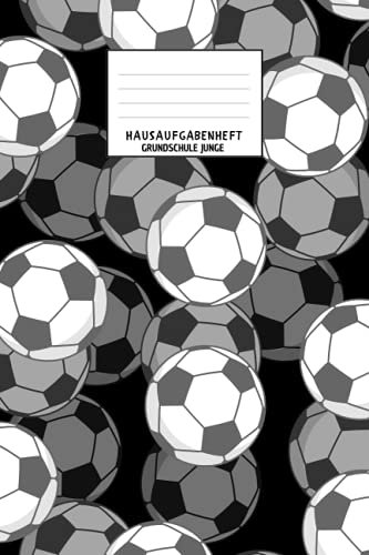 Hausaufgabenheft Grundschule Junge: Schülerkalender , Schulplaner schüler , für ein Jahr mit Stundenplänen DIN A5 , fußball Cover