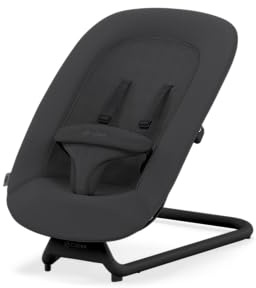 CYBEX Gold Bouncer, Babywippe mit Komforteinlage, Kompatibel mit CYBEX LEMO Hochstuhl-Sitzsystem, Ab Geburt bis 3 Jahre (ca. 15 kg), Stunning Black