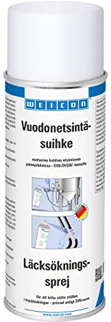 WEICON Spray för upptäckt av läckor | 400 ml | enkel och snabb upptäckt av läckor i gasledningar | tryckledningar | skummande | icke brännbart | korrosionsskyddande