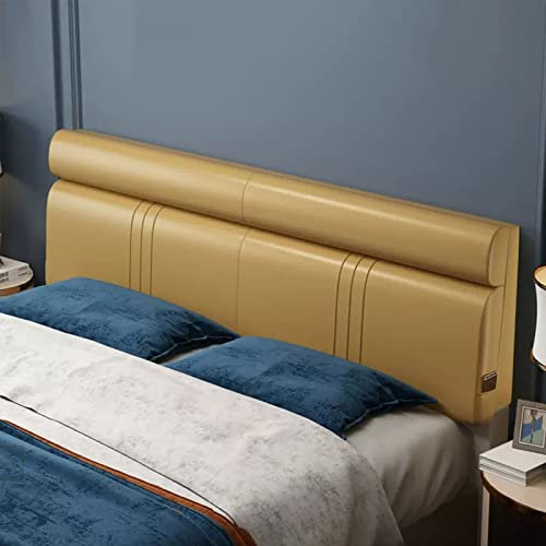 Generic Kopfteil Kissen Lesekissen Große Rückenlehne Leder Nachtkissen Abnehmbarer Kopfteil Kissenbezug Für Tagesbett Schlafsaal Bank Etagenbett,A,No headboard King 70.8