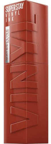 Maybelline New York Lip Color, wischfrei, langanhaltend bis zu 16h, flüssiger Lippenstift, Glanz-Finish, SuperStay Vinyl Ink, 130 Extra