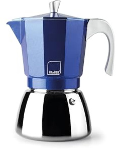 IBILI Elba Blue Cafetière express, 9 tasses, 450 ml, fonte d'aluminium, base en acier inoxydable, convient pour induction