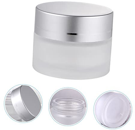DOITOOL 6pièces Pots Verre Mât Pour Crème Avec Couvercle Contenants Idéaux Pour Crème De Visage